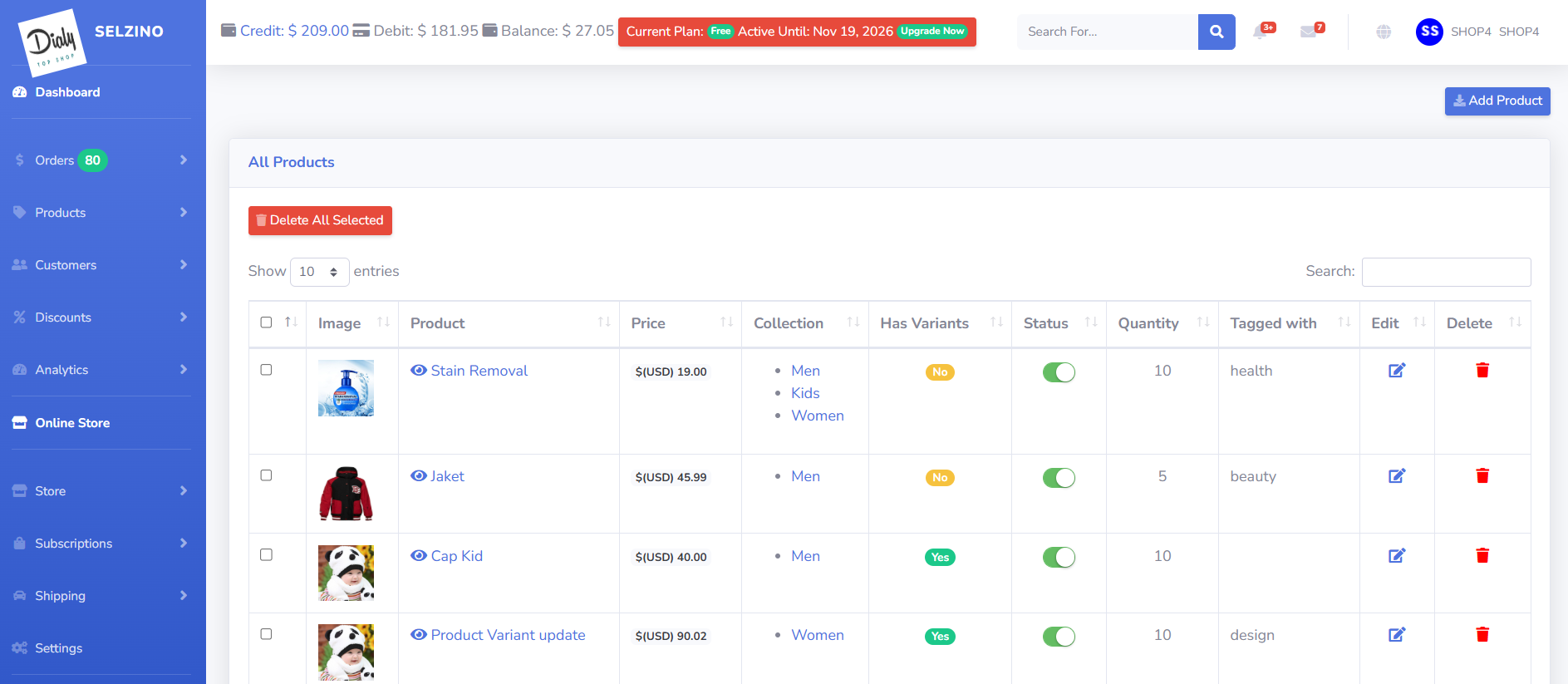Product & Inventory Management
